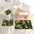 thumbnail image 2 of Marble 4PCS Shower Curtain Set- Black and White Bathroom Sets Accessories with Non-slip Rug,Toilet Lid Cover,Bath Mat,12 Hooks-72x72in-Abstract Waterproof Curtains-Home Decor Adults Gifts, 2 of 6