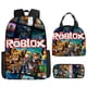 thumbnail image 2 of ROBLOX Mochila Virtual World para estudiantes de primaria y secundaria, Bolsa Escolar de dibujos animados de Anime para niños y niñas, 2 of 4