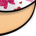 thumbnail image 3 of 36.2 Inch Round Floor Mat Red and Pink Bows Carpet Decor Rug for Living Room Bedroom, 3 of 6