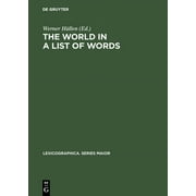 Lexicographica. Series Maior: The World in a List of Words (Hardcover)