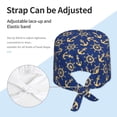 thumbnail image 4 of Kdxio Anchors and Nautical Pattern Turban Hat for Women Men Comfortable Adjustable Cleaning Working Cap with Sweatband, 4 of 8