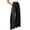 Black, variant on Wide Leg Pants Woman Spring Summer High Waisted Loose Fit Cross Layered Casual Beach Pants with Pockets