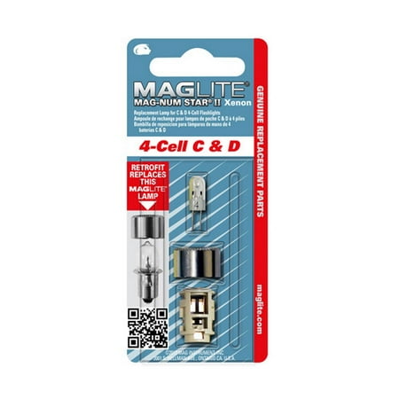 Maglite Mag-Num Star Flashlight Bulb Xenon Carded