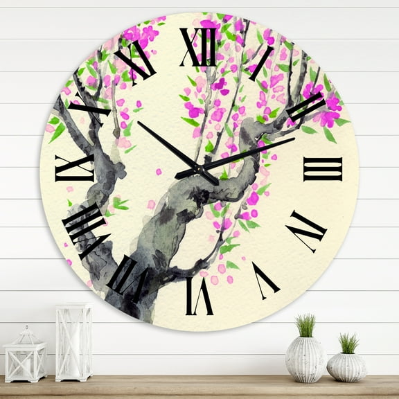 Designart 1 in Quartz Traditional Wall Clock