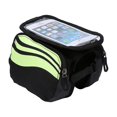 thumbnail image 1 of 2024Alforjas para cuadro de bicicleta de ciclismo a prueba de agua, tubo superior delantero, bolsa para pantalla táctil de teléfono, verde lima, 1 of 2