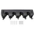 thumbnail image 4 of Mop and Broom Holder, Wall Mounted Organizer-Mop and Broom Storage Tool Rack with 4 Ball Slots and 5 Hooks, 4 of 7