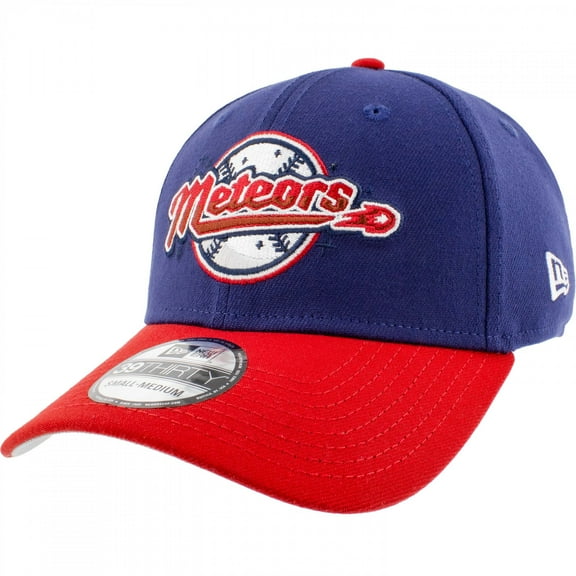 Superman Meteors Logo New Era 39Thirty Fitted Hat-Medium/Large