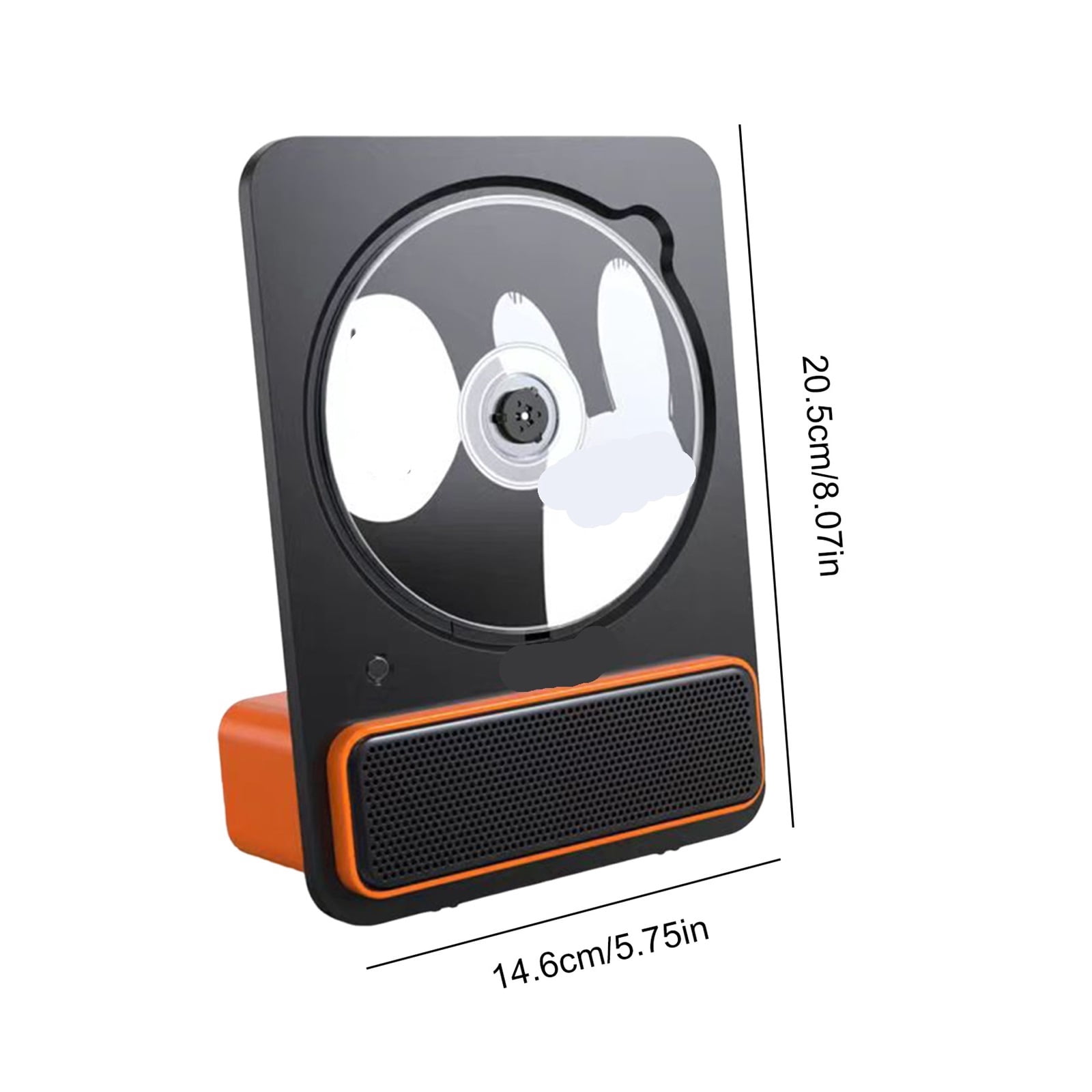 Vertical Portable Desktop CD Player - Home Bluetooth Music Album Disc Player with 3.5mm Output ,Plug & Play Portable