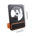 thumbnail image 5 of Vertical Portable Desktop CD Player - Home Bluetooth Music Album Disc Player with 3.5mm Output, 5 of 5