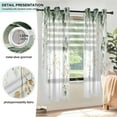 thumbnail image 3 of Yayeee Window Curtains Set of 2 for Living Room Light Filtering 63"x42", Leaf, 3 of 7