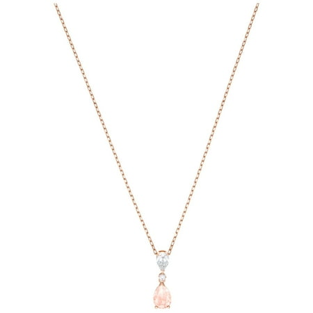 Swarovski Vintage Pendant - Pink - Rose Gold Plating