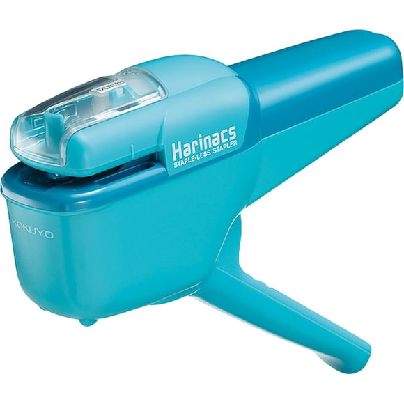 Kokuyo Harinacs Japanese Stapleless Stapler Ten-Sheet Binding Light Blue SLN-MSH110LB
