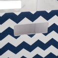 thumbnail image 2 of Design Imports CAMZ37974 Bac de Rangement Trapézoïdal en Polyester Chevron 11 x 11 x 11 Po, Bleu Nautique, 2 of 4