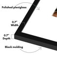 thumbnail image 6 of Americanflat Set of 4 Picture Frames - Gallery Wall Frame 2 with 16x20 with 6x8 Mats 2 with 16x16 with 5x7 Mats - Black, 6 of 7