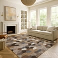 thumbnail image 6 of Addison Rugs Chantille Indoor/Outdoor Transitional Geometric Brown Machine Washable Rectangle Rug, 3' x 5', 6 of 8