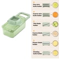 thumbnail image 6 of Multi-Function Vegetable Grater, Chopper and Slicer Easy to clean, container-equipped vegetable chopper Suitable for potatoes, tomatoes, onions, cheese, cucumbers and other ingredients, 6 of 8