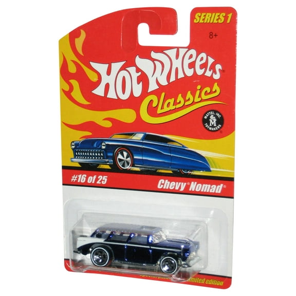 Hot Wheels Classics Series 1 (2004) Blue Chevy Nomad Toy Car #16/25