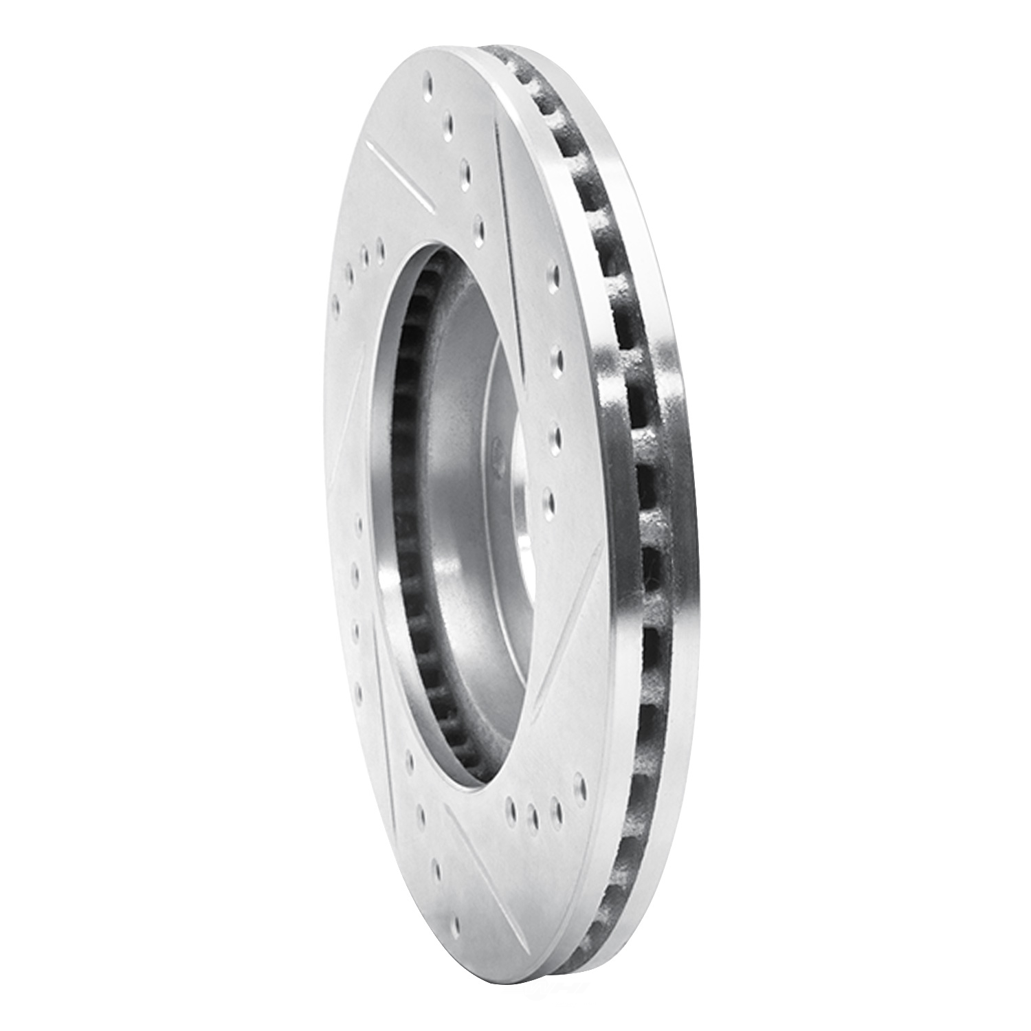 Dynamic Friction Company 631-76024L DFC Brake Rotor - Drilled And Slotted - Silver