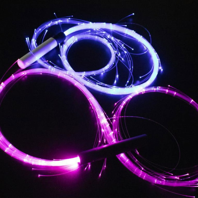 NEW LASR Ultra Violet Fiber Optic Light Up Whip - Violet - Rave Festival  EDM