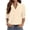 Beige, variant on Pink Long Sleeve Shirts for Women V-Neck Casual Tunic Tops Work Fashion Cute Fall Outfits 2026 Dressy Blouse XL