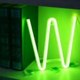 thumbnail image 2 of LINLIN Neon Sign, Letter Neon Signs Neon Alphabet Light Light Up LED Letters Lights Light Up Marquee Letters Lights Battery USB Green, 2 of 3