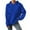 Blue, variant on LowProfile Sweatshirt Hoodies for Women Plus Size Long Sleeve Casual Tops Textured Drop Shoulder Drawstring Pullover Solid Winter Fall Sweatshirts