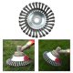 thumbnail image 3 of Kenally Cortacésped redondeado Cepillo para malas hierbas Cortacésped Rueda Lechada Alambre de acero Hierba Accesorios retorcidos Cortador rotativo Jardín y Patio Kenally TO002012-00, 3 of 6