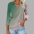 thumbnail image 2 of Women's Fall Blouses for Work Women's Tops Pleated Tops for Women 3/4 Length Sleeves Women's Blouses My Order Trending Gifts, 2 of 5
