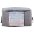thumbnail image 2 of Fiudx Bolsa de Almacenamiento de Gran Capacidad, Organizador de Tela Gruesa para Ropa de Cama, Cremallera Resistente con Ventana Transparente, Diseño Plegable para Fácil Almacenamiento, Ideal para Át, 2 of 2