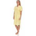 thumbnail image 2 of Dream8teen Women's Snaps Front Closure House Dress Sleeveless Woven Housecoat Duster Lounger Robe 2010 Yellow Lace Trim 5X-Large, 2 of 24
