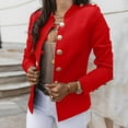 thumbnail image 4 of Vedolay Women's Tops Women's Casual Office Blazer Jackets Fashion Front Open with Pockets,Red XL, 4 of 5