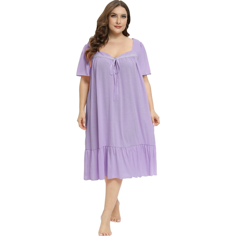 Plus size nightgowns walmart deals