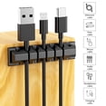 thumbnail image 4 of keepw 5pieces Durable Cable Holder Organizer For Wood Tile Metal And Plastic Surfaces Multiple Slots 1Set, 4 of 6