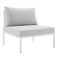 thumbnail image 6 of Modway Harmony 7-Piece  Sunbrella® Outdoor Patio Aluminum Sectional Sofa Set in White Gray, 6 of 10