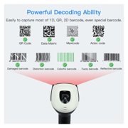 Wireless 2D Barcode Scanner With Adjustable Stand Bluetooth 2.4G Wireless USB Wired Handheld Barcode Reader 1D QR Scanner ,Easy to Operate