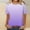 White, variant on Summer Tops for Women Short Sleeve Gradient Color Round Neck T Shirt Gradient Color Spring Short Sleeve Shirts Beach Vacation Clothes Fashion Plus Size Tshirts for Teen Girls 2025 Purple M