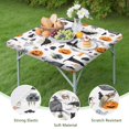 thumbnail image 4 of Halloween Pattern Square Fitted Tablecloth with Elastic Edge,Square Table Cover,Washable Elastic Table Cover for Home Kitchen Party Decor 36"x36", 4 of 6