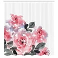 thumbnail image 3 of Ambesonne Watercolor Shower Curtain, Pastel Roses, 69"Wx75"L, Pink Grey, 3 of 3