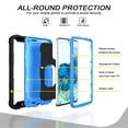 thumbnail image 2 of Dteck Galaxy S20 FE Case, Metal Ring Holder Kickstand Full Body Shockproof Sturdy Bumper Protective Cover for Samsung Galaxy S20 FE 5G 6.5-inch 2020, Black+Blue, 2 of 7