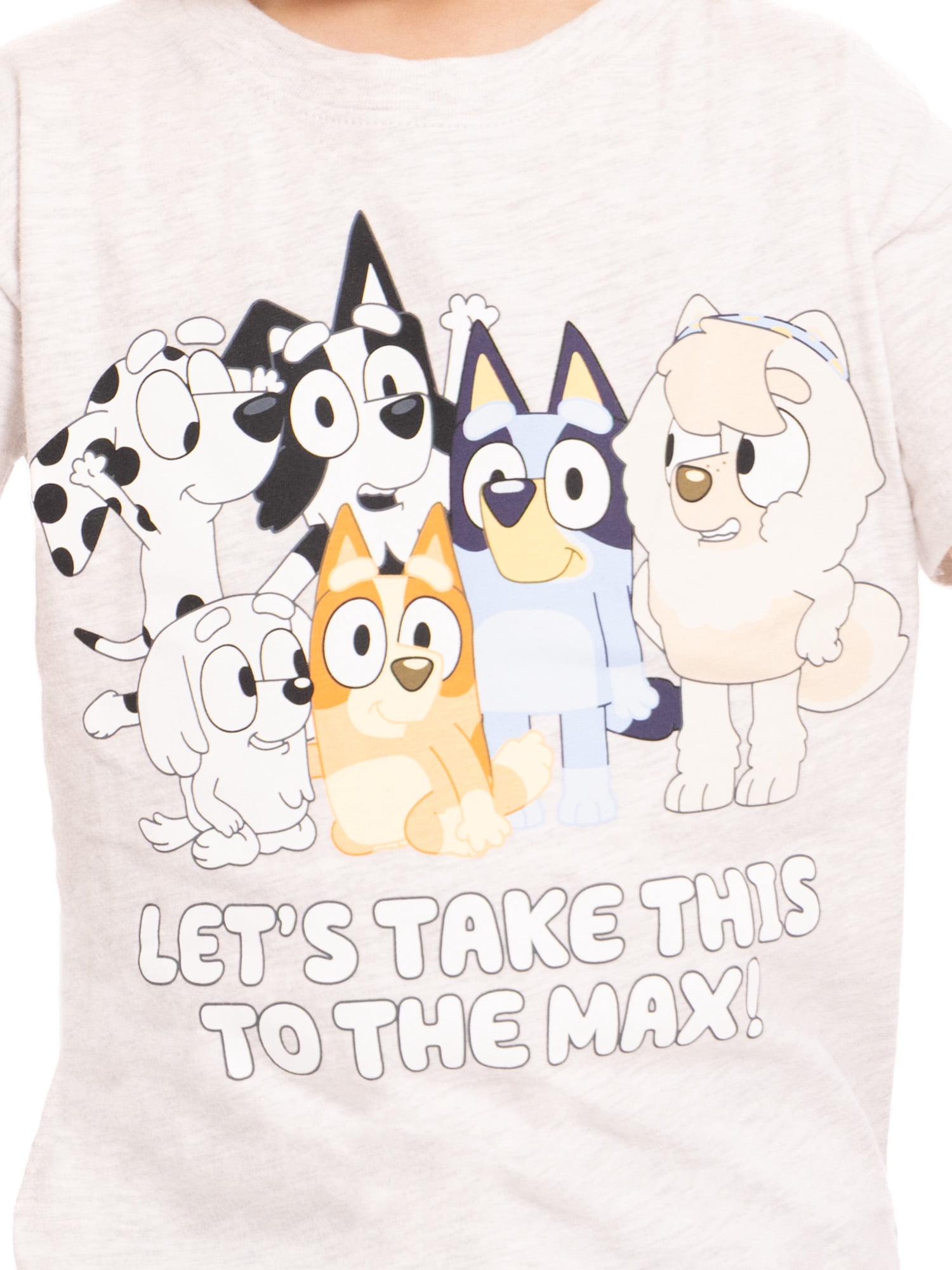 Bluey Toddler Graphic Crewneck Tee with Short Sleeves, Sizes 12M-5T