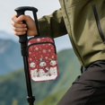 thumbnail image 4 of COEQINE Forearm Crutch Accesories Walking Stick Bag Snowman Snowflake Red Elbow Crutch Pouch, Cane Attachment, with Multiple Pockets, Phone Holder, for Adults Women Men, 4 of 7