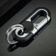 thumbnail image 4 of Llavero de anillo doble con muelle Snap, Soporte de llave de metal pesado para llave de enchufe, destornillador, llaves de coche, 4 of 4