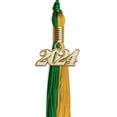 thumbnail image 4 of Endea Graduation Green/Bright Gold Graduation Tassel with Gold Date Drop, 4 of 11