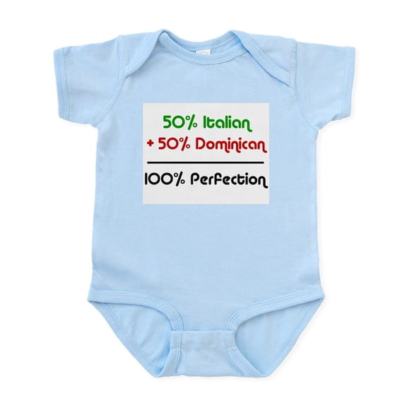 CafePress - Dominican & Italian Infant Creeper - Baby Light Bodysuit, Size Newborn - 24 Months