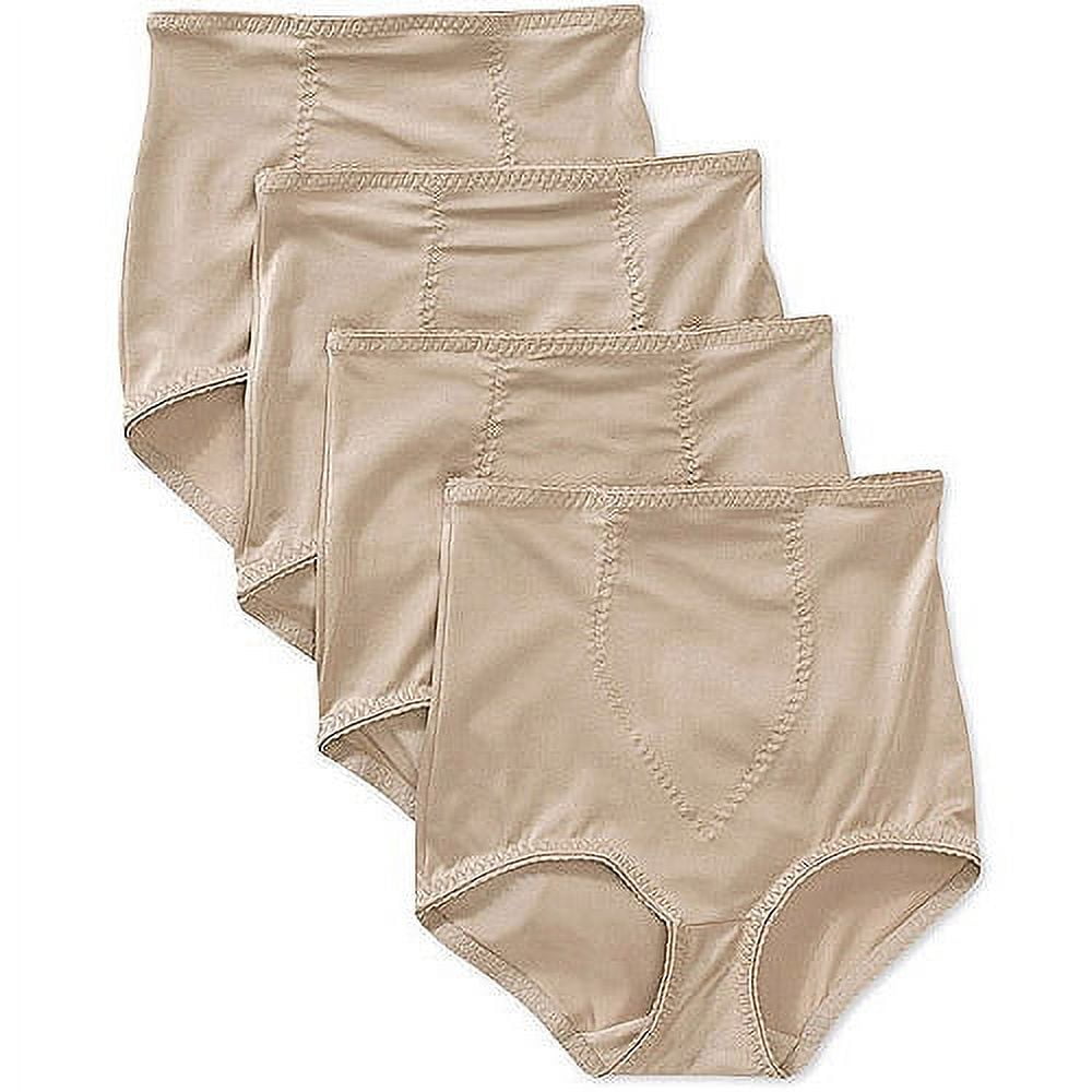 Cupid Women's 4-Pack Light Control Shapewear Panty Brief with