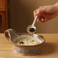 thumbnail image 4 of Rustic Stoneware Coffee Spoon for Tea, Dessert & Jam, 6-Inch Ceramic Stirring Spoon, 4 of 6