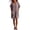Coffee, variant on Women's Summer Cotton Linen Dress with Pockets, Casual V Neck Batwing Sleeve Mini Dress, Loose Fit Breathable Tunic Sundress