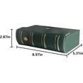 thumbnail image 2 of Leather Banknote World Currency Collection Holder Box: PMG Graded Banknote Holder, Currency Organizer Paper Money Holders for Collectors, Classic Paper Money Collecting Storage (Green), 2 of 7