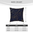 thumbnail image 2 of KLL Copper-Gold Gloss Outline Flower Decorative Throw Pillow Covers Velvet Soft for Couch Sofa Bedroom Living Room Outdoor (No pillow core)- 20"x20", 2 of 5