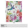 thumbnail image 4 of Fenyluxe Hummingbird Floral Bird Blanket Gifts - Colorful Flowers Spring Blossom Nature for Women Girls Adults Throw Soft Lightweight Cozy Fuzzy Birthday Christmas Bedroom Camping Decor 40x50in, 4 of 6